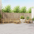 Outdoor-Sofagarnitur 7 pcs Weiß