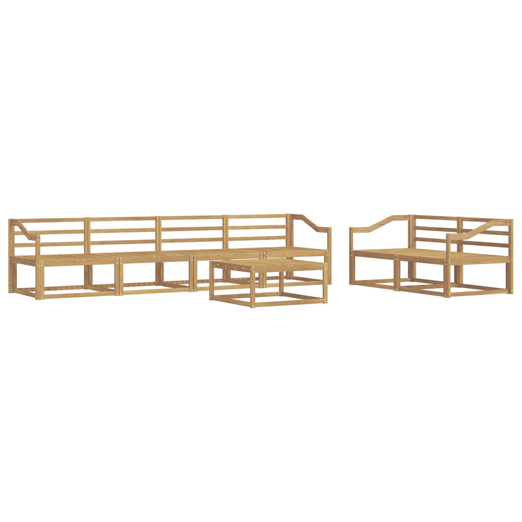 Outdoor-Sofagarnitur 7 pcs Weiß