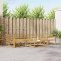 Outdoor-Sofagarnitur 7 pcs Weiß
