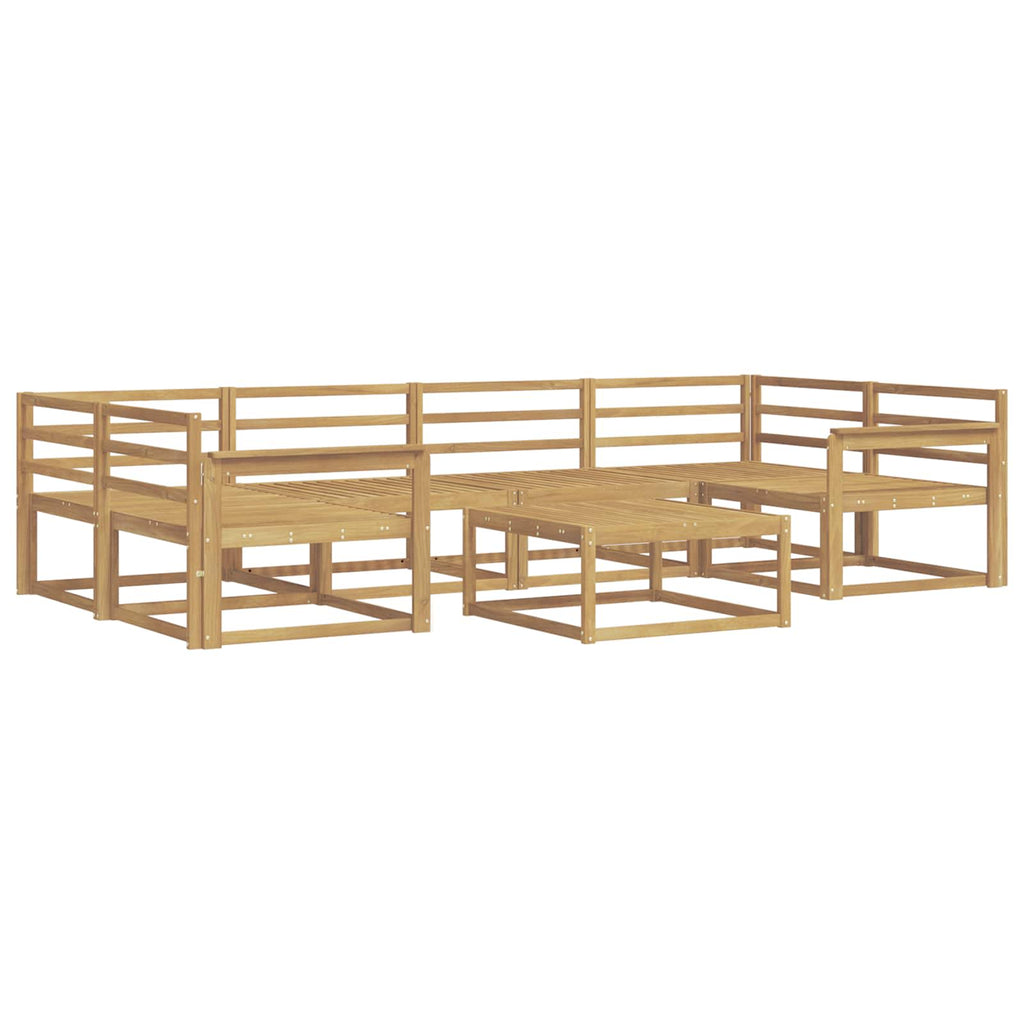 Outdoor-Sofagarnitur 7 pcs Weiß