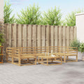 Outdoor-Sofagarnitur 7 pcs Weiß