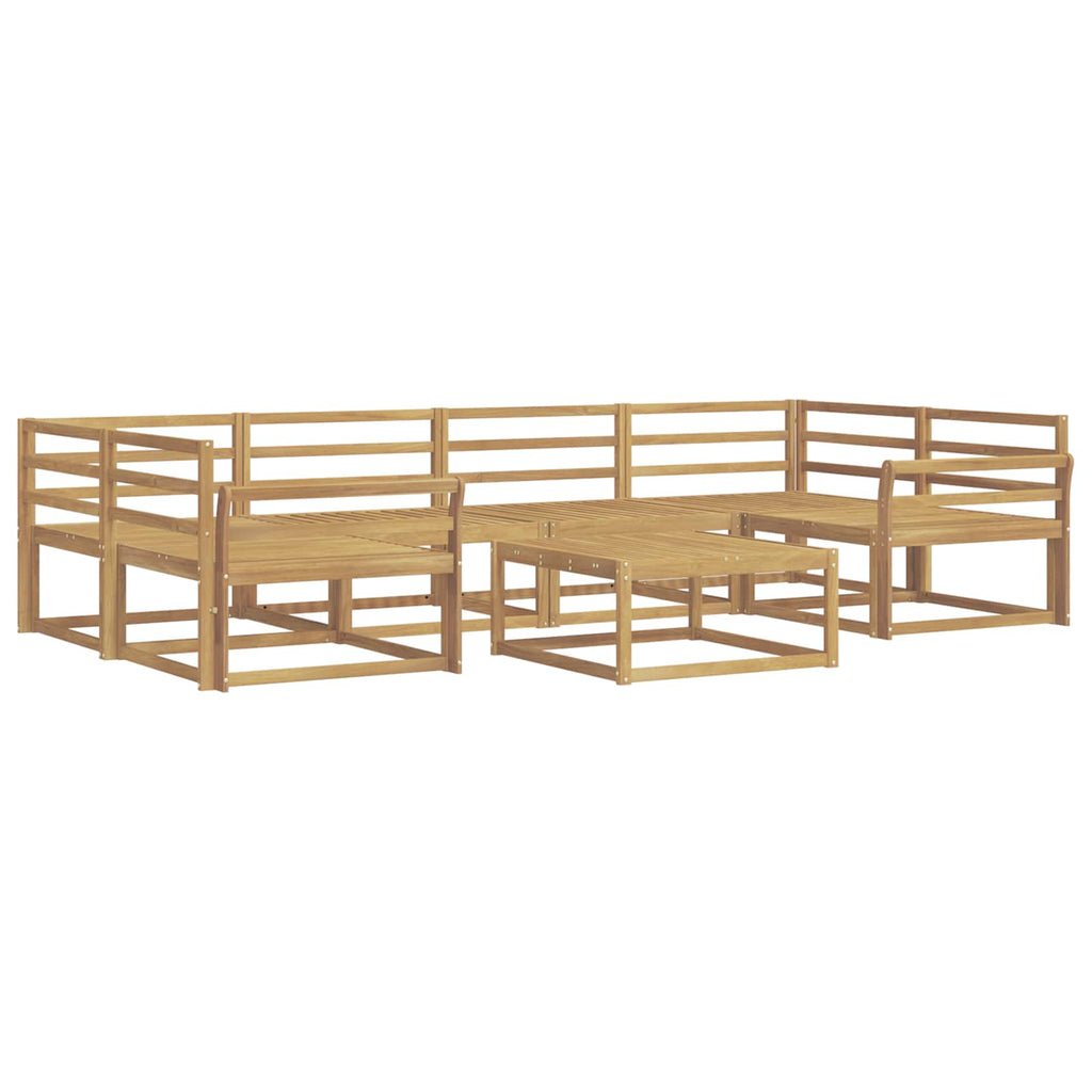 Outdoor-Sofagarnitur 7 pcs Weiß