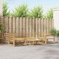 Outdoor-Sofagarnitur 7 pcs Weiß