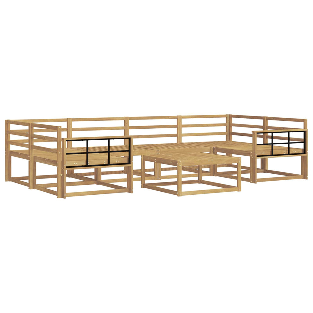 Outdoor-Sofagarnitur 7 pcs Weiß