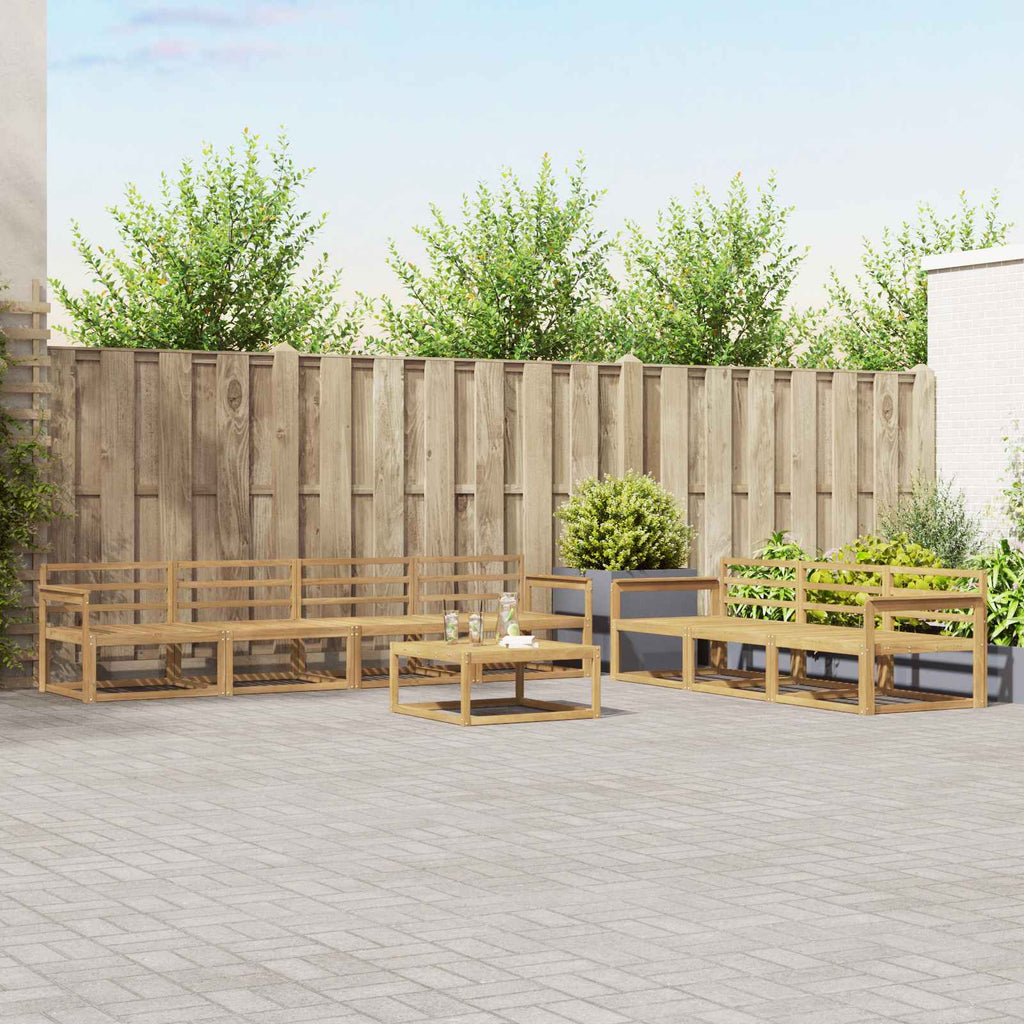 Outdoor-Sofagarnitur 8 pcs Weiß