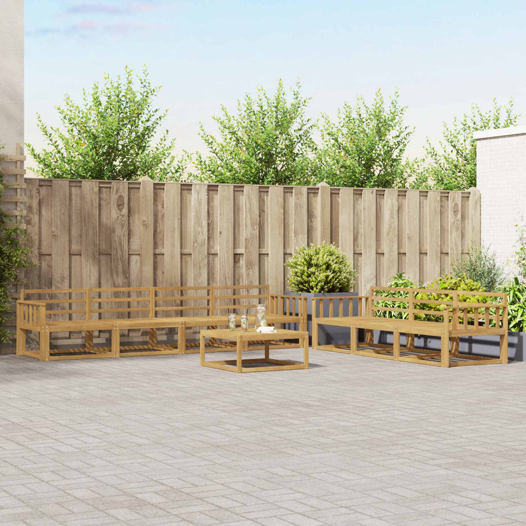 Outdoor-Sofagarnitur 8 pcs Weiß