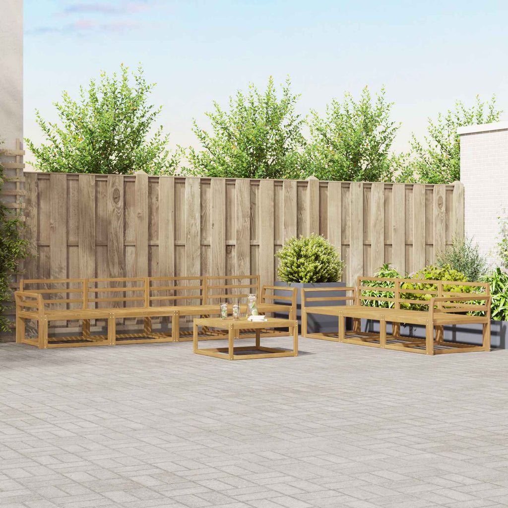 Outdoor-Sofagarnitur 8 pcs Weiß