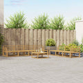 Outdoor-Sofagarnitur 8 pcs Weiß