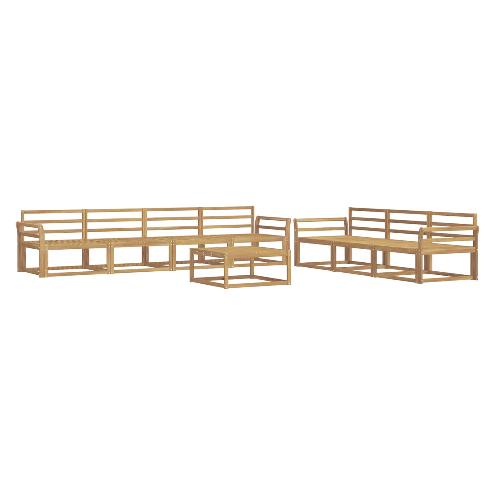 Outdoor-Sofagarnitur 8 pcs Weiß