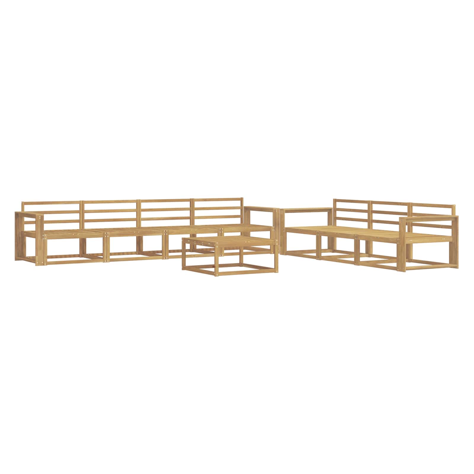 Outdoor-Sofagarnitur 8 pcs Weiß