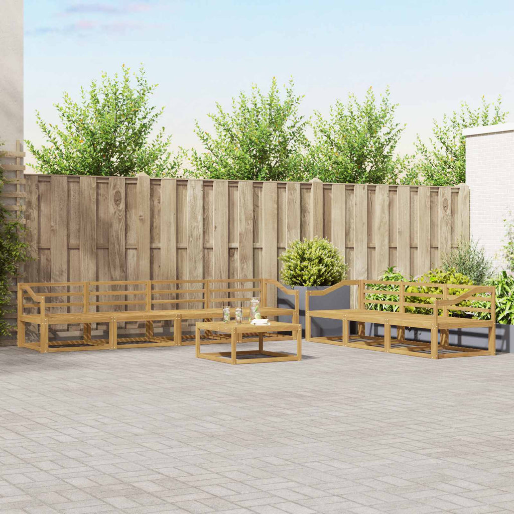 Outdoor-Sofagarnitur 8 pcs Weiß