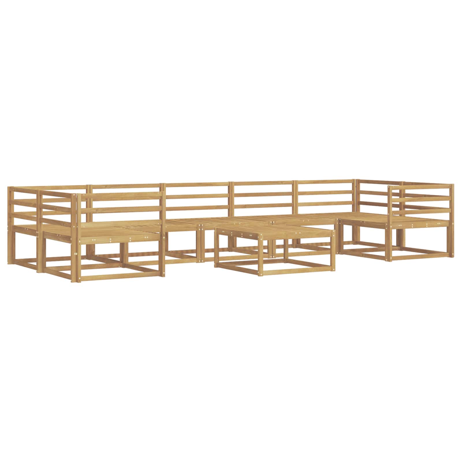 Outdoor-Sofagarnitur 8 pcs Weiß