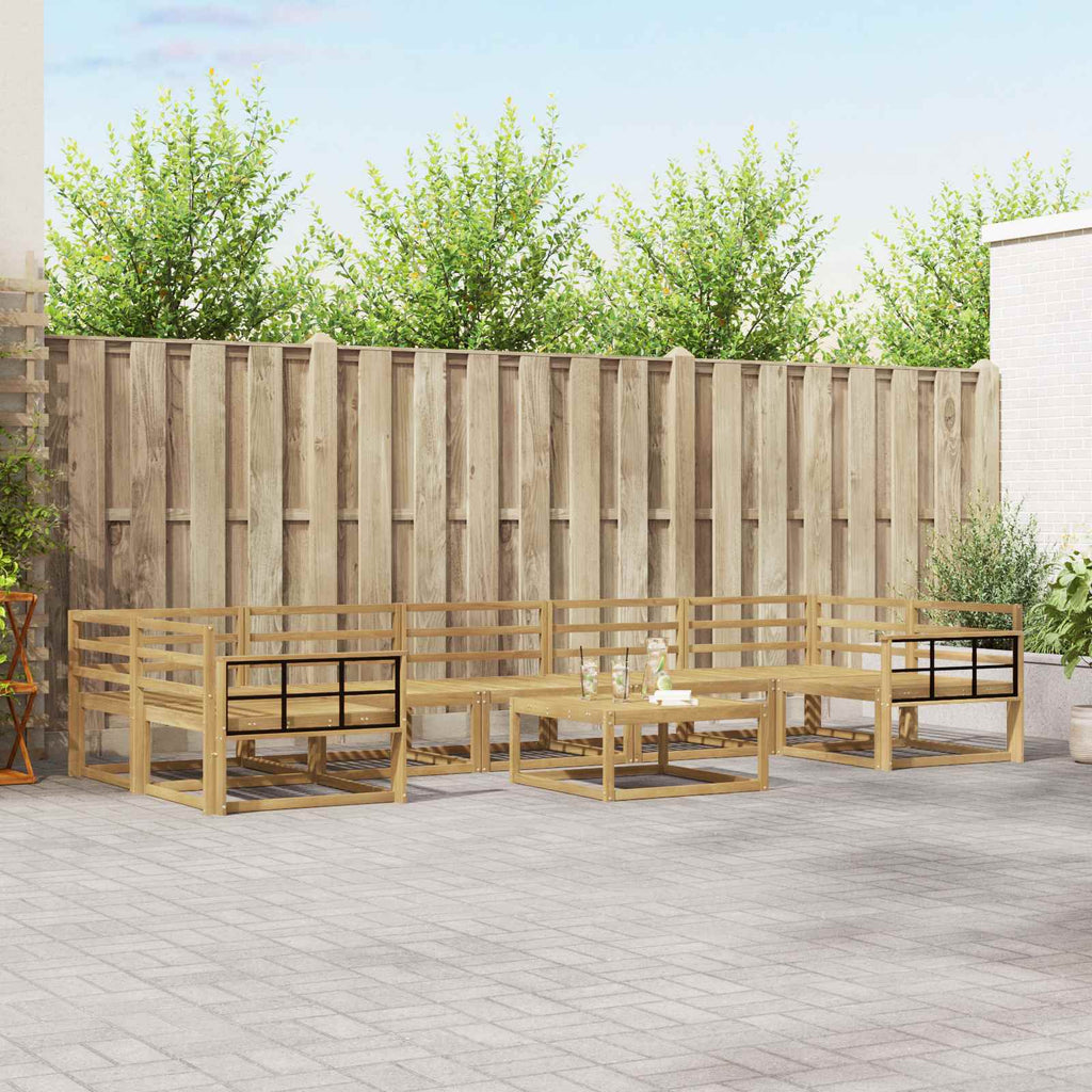 Outdoor-Sofagarnitur 8 pcs Weiß