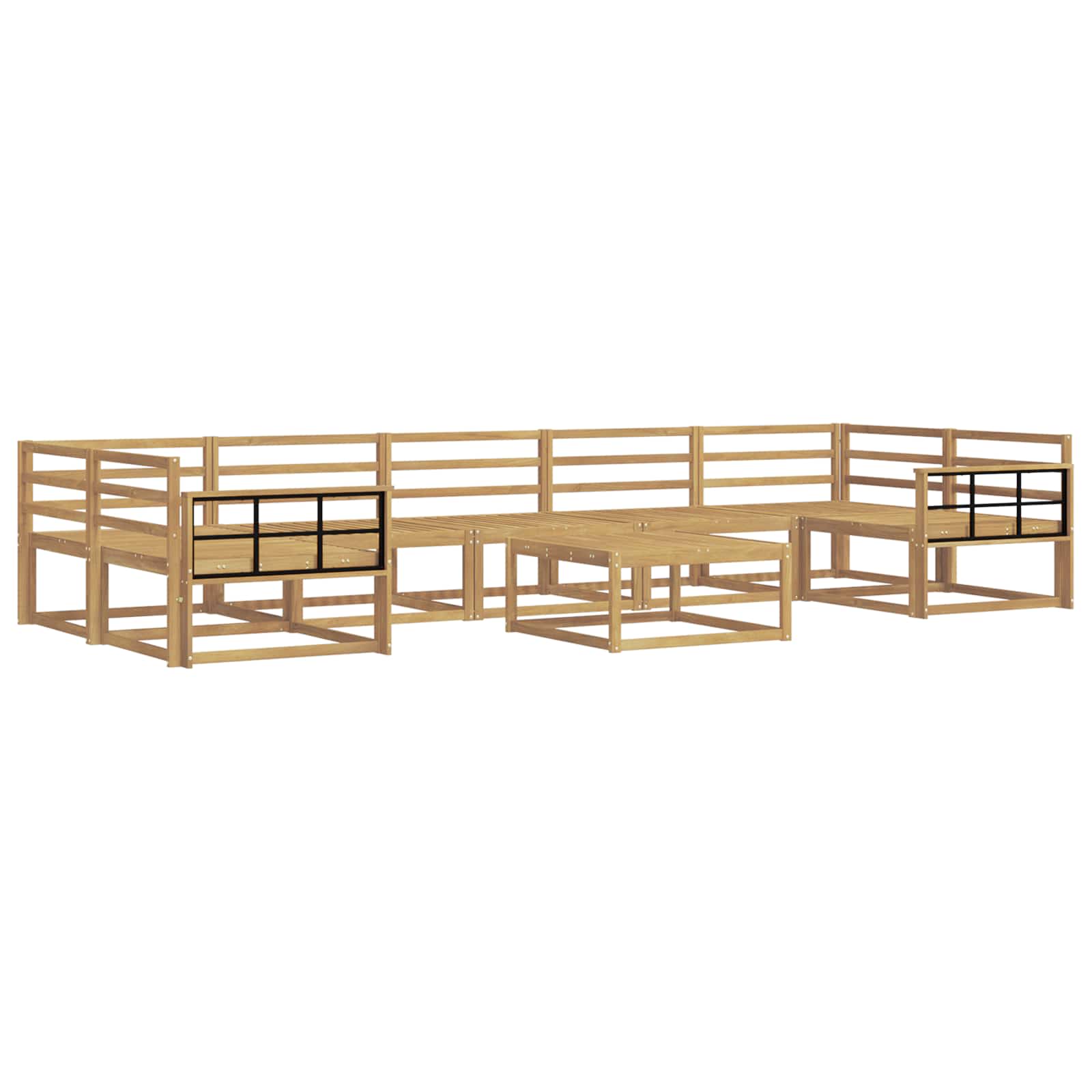 Outdoor-Sofagarnitur 8 pcs Weiß