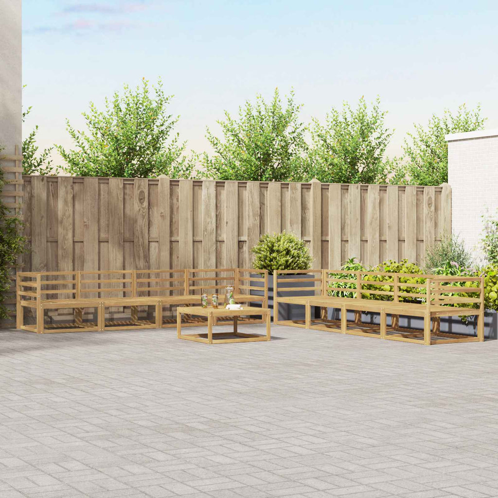 Outdoor-Sofagarnitur 9 pcs Weiß 79 x 79 x 37 cm