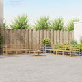 Outdoor-Sofagarnitur 9 pcs Weiß 79 x 79 x 37 cm