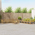 Outdoor-Sofagarnitur 9 pcs Weiß 79 x 79 x 37 cm