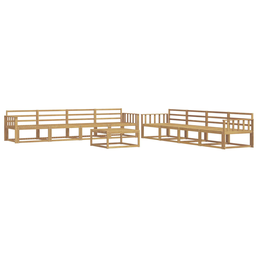 Outdoor-Sofagarnitur 9 pcs Weiß 79 x 79 x 37 cm