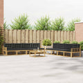 Outdoor-Sofagarnitur 9 pcs Weiß und Anthrazit 79 x 79 x 37 cm