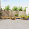 Outdoor-Sofagarnitur 9 pcs Weiß 79 x 79 x 37 cm