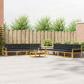 Outdoor-Sofagarnitur 9 pcs Weiß und Anthrazit 79 x 79 x 37 cm