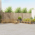 Outdoor-Sofagarnitur 9 pcs Weiß 79 x 79 x 37 cm