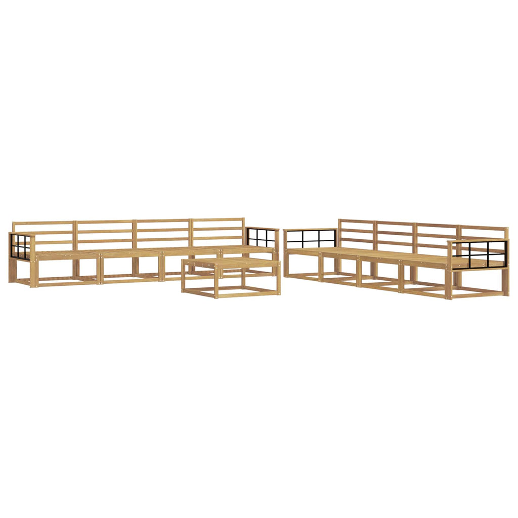 Outdoor-Sofagarnitur 9 pcs Weiß 79 x 79 x 37 cm