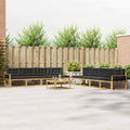 Outdoor-Sofagarnitur 9 pcs Weiß und Anthrazit 79 x 79 x 37 cm
