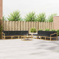 Outdoor-Sofagarnitur 9 pcs Weiß und Anthrazit 79 x 79 x 37 cm