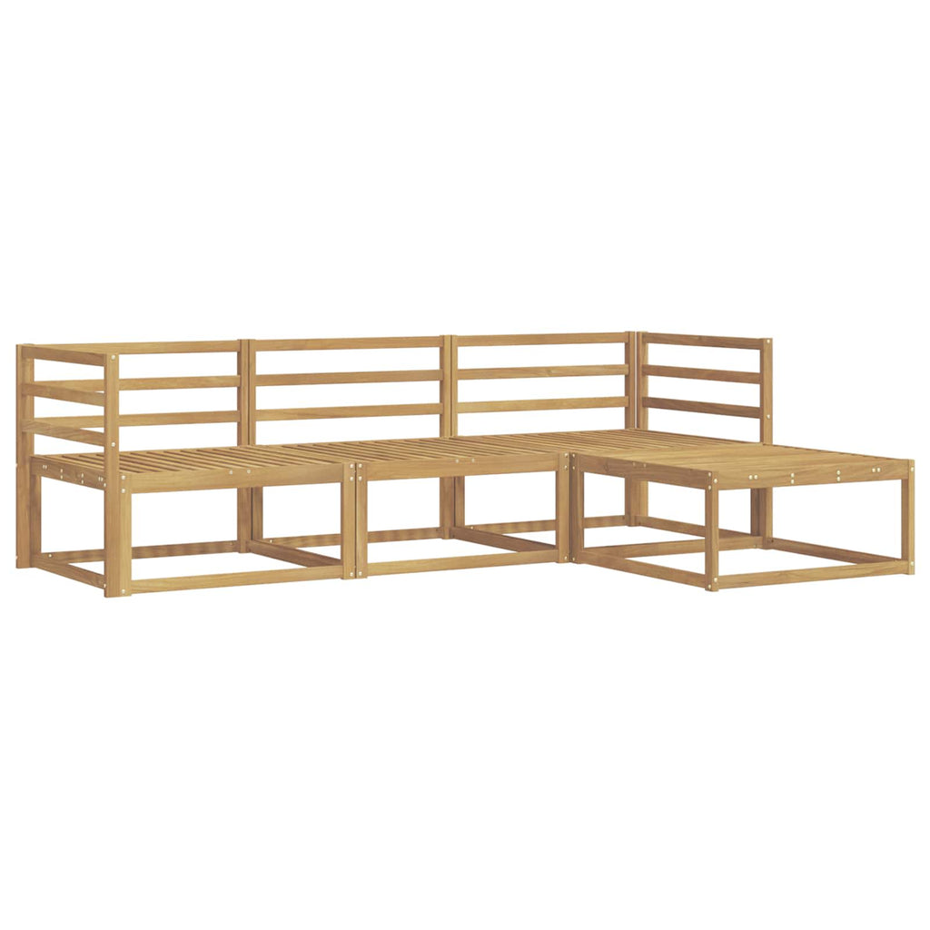 Outdoor-Sofagarnitur 4 pcs Weiß 245,5 x 162,5 x 73 cm