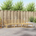 Outdoor-Sofagarnitur 4 pcs Weiß 249,5 x 162,5 x 73 cm