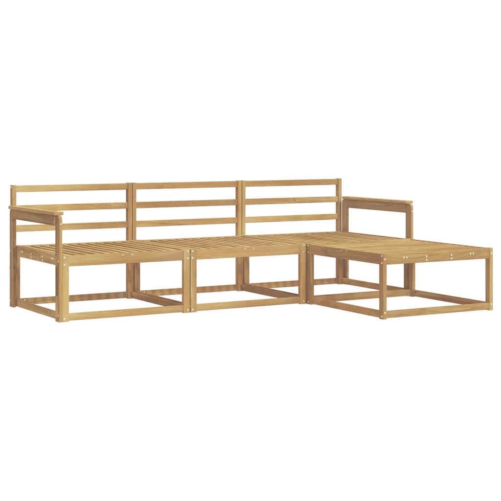 Outdoor-Sofagarnitur 4 pcs Weiß 249,5 x 162,5 x 73 cm