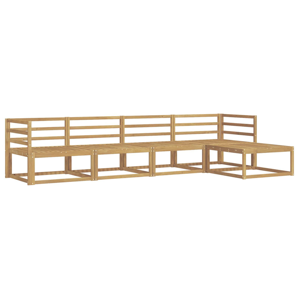 Outdoor-Sofagarnitur 5 pcs Weiß 325 x 162,5 x 73 cm