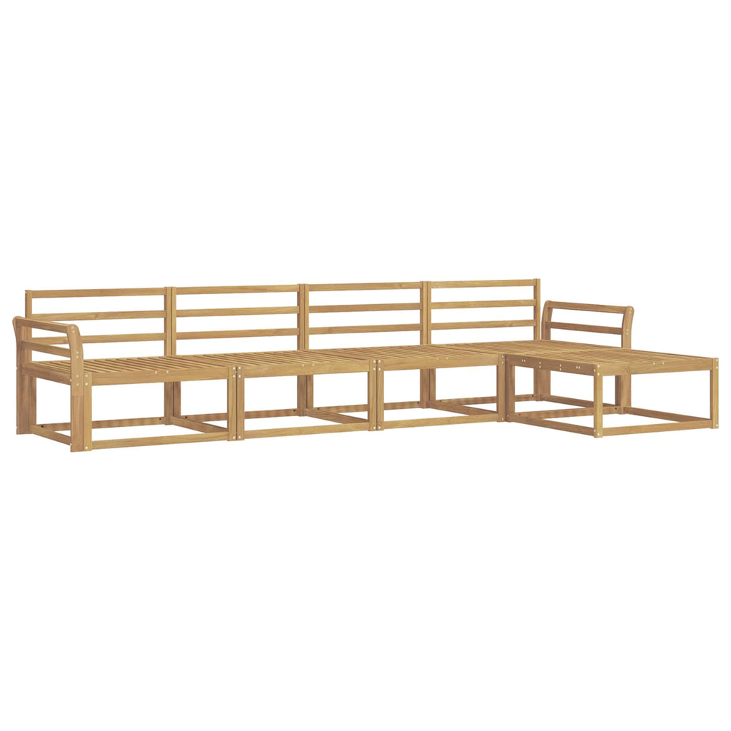 Outdoor-Sofagarnitur 5 pcs Weiß 333 x 162,5 x 73 cm