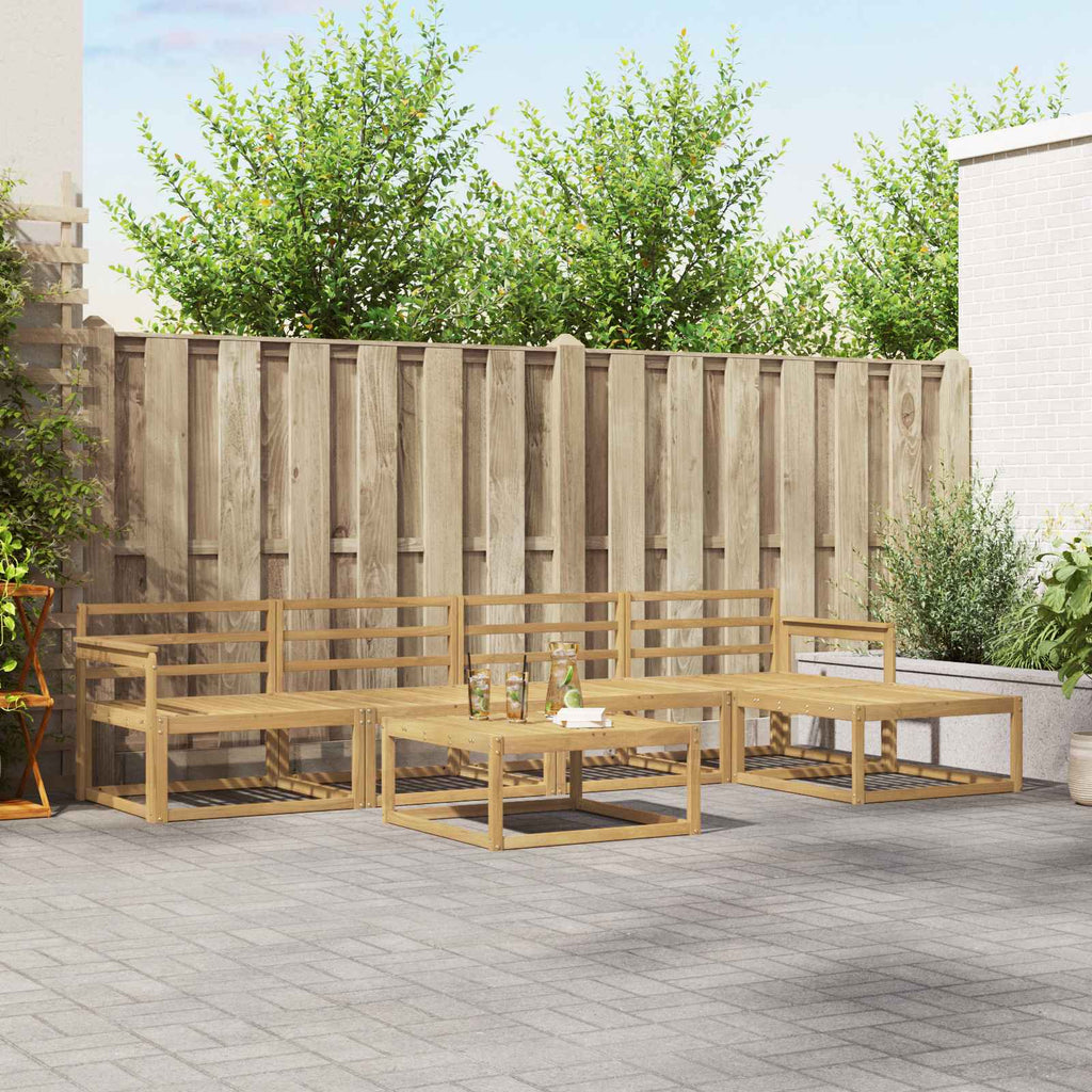 Outdoor-Sofagarnitur 6 pcs Weiß 79 x 79 x 37 cm