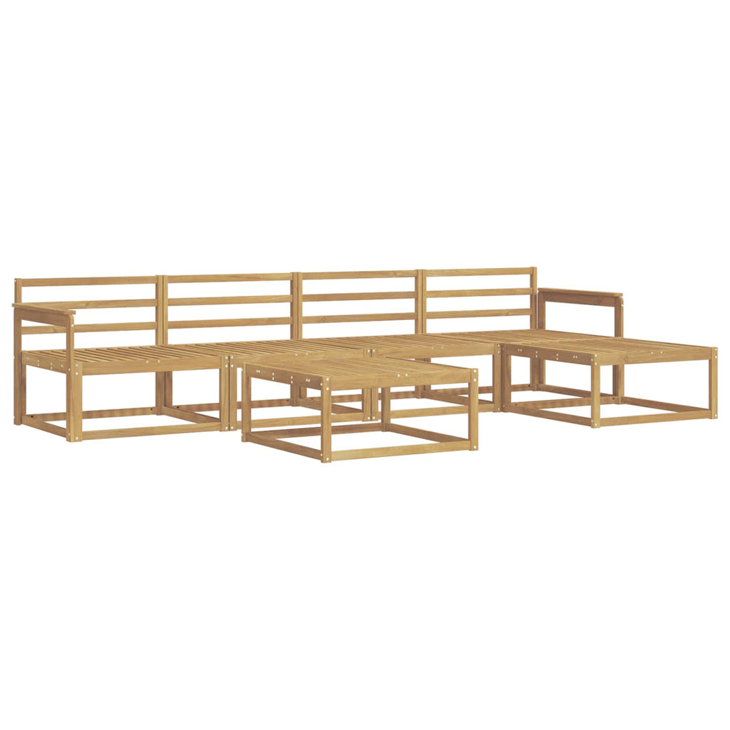 Outdoor-Sofagarnitur 6 pcs Weiß 79 x 79 x 37 cm