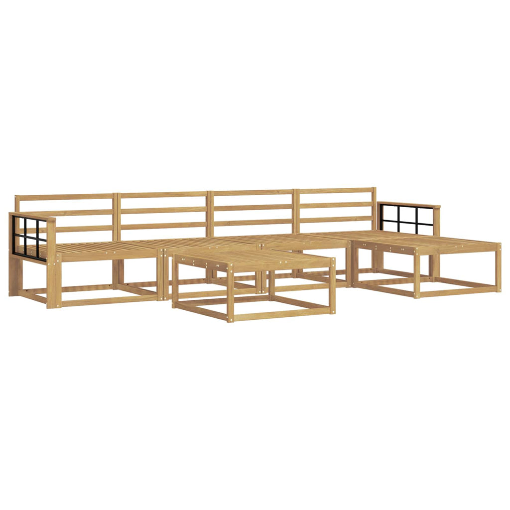 Outdoor-Sofagarnitur 6 pcs Weiß 79 x 79 x 37 cm
