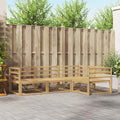 Outdoor-Sofagarnitur 4 pcs Weiß 245,5 x 166,5 x 73 cm