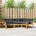 Outdoor-Sofagarnitur 3 pcs Weiß und Anthrazit Polyester