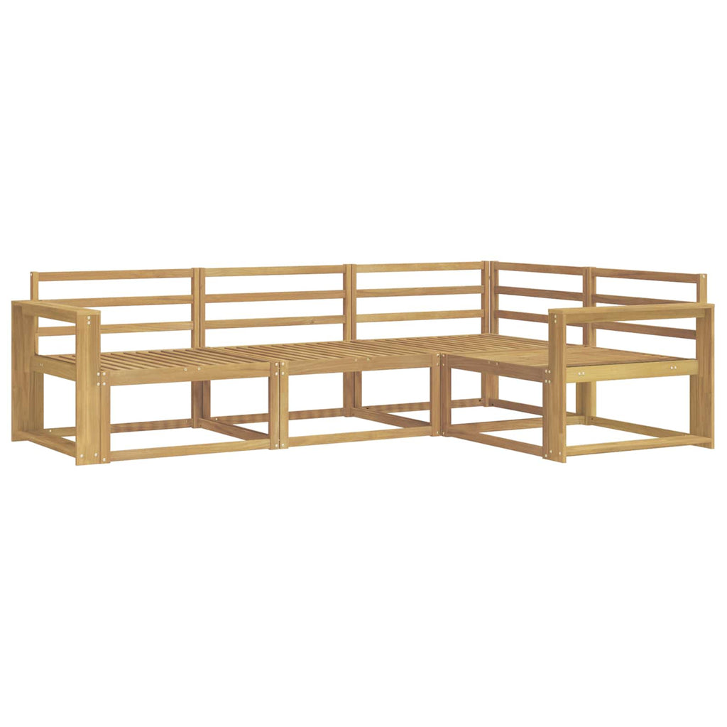 Outdoor-Sofagarnitur 4 pcs Weiß 251,5 x 172,5 x 73 cm
