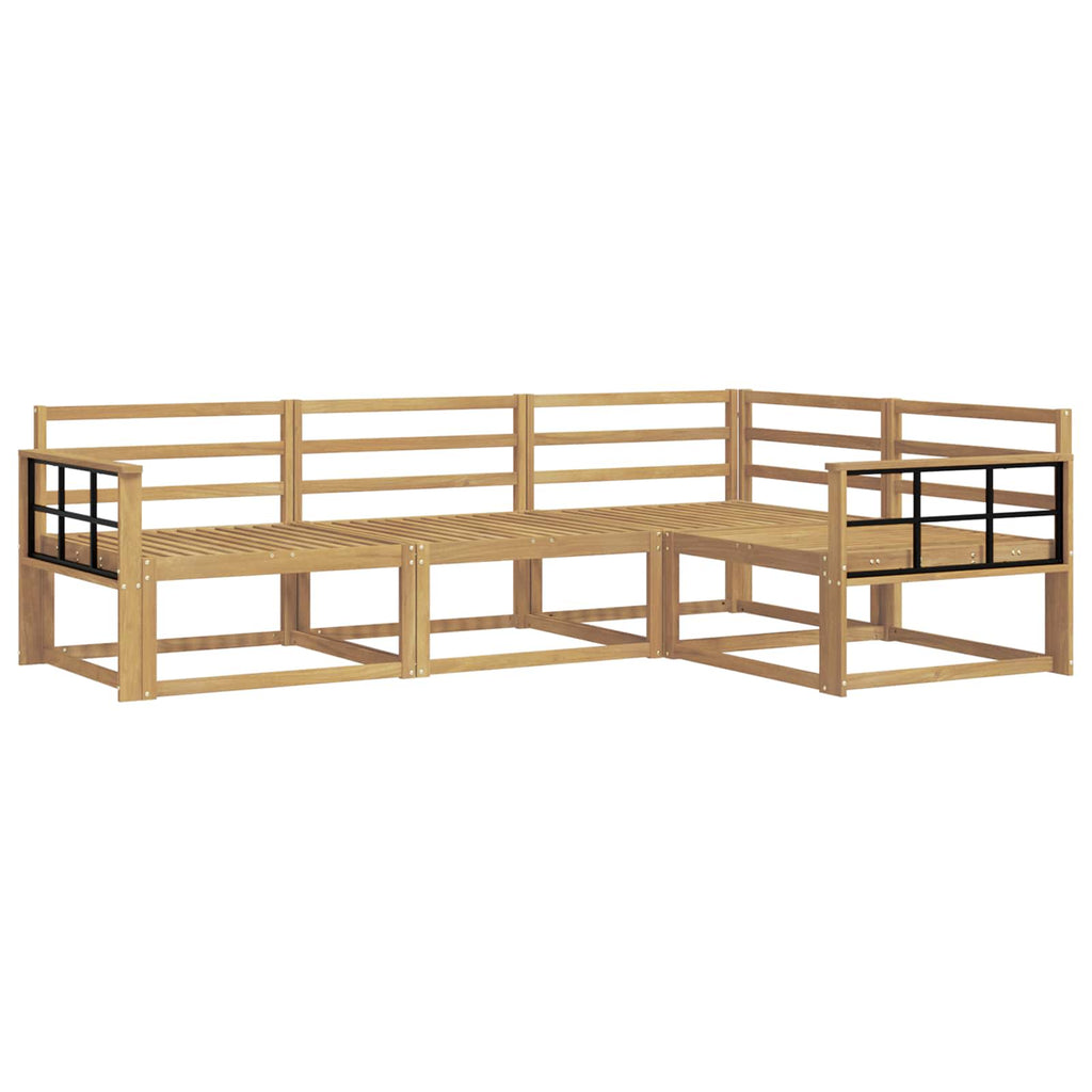 Outdoor-Sofagarnitur 4 pcs Weiß 247,5 x 168,5 x 73 cm