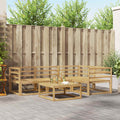 Outdoor-Sofagarnitur 5 pcs Weiß 79 x 79 x 37 cm