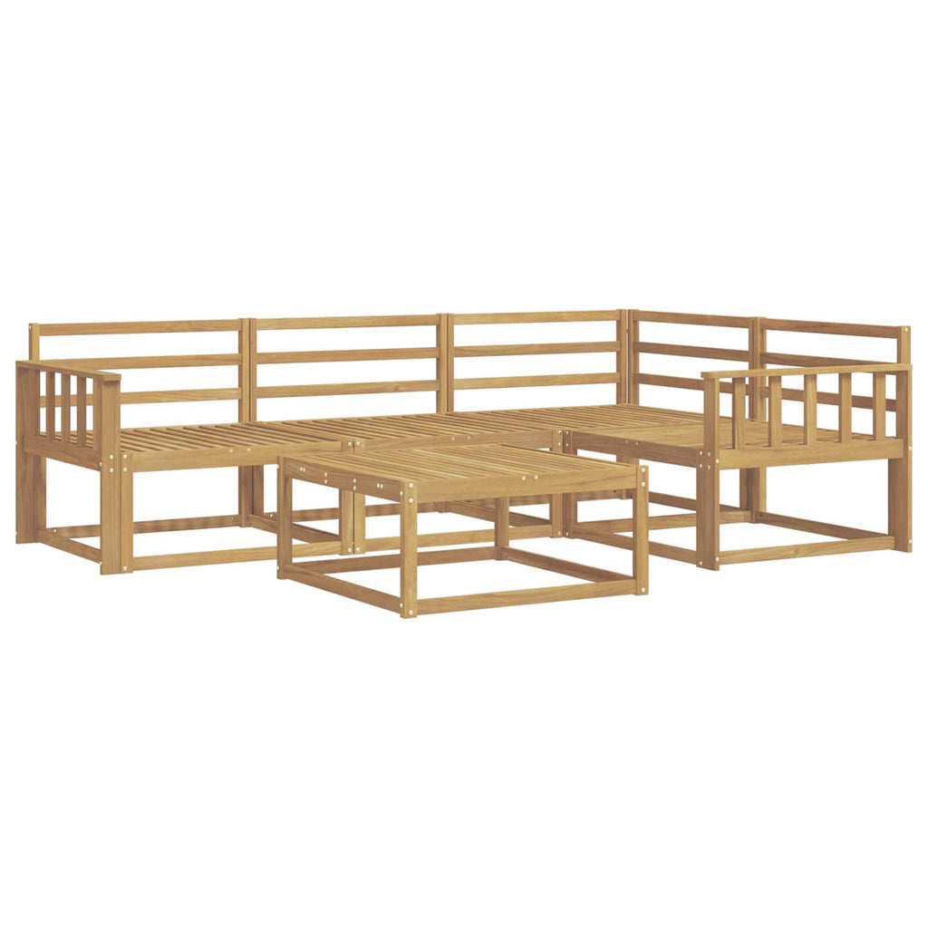 Outdoor-Sofagarnitur 5 pcs Weiß 79 x 79 x 37 cm