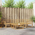 Outdoor-Sofagarnitur 5 pcs Weiß 79 x 79 x 37 cm