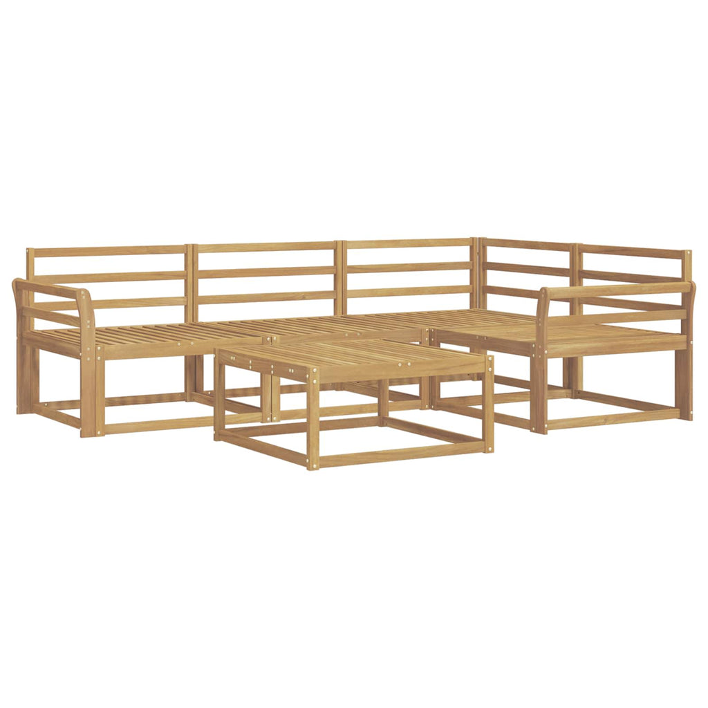 Outdoor-Sofagarnitur 5 pcs Weiß 79 x 79 x 37 cm