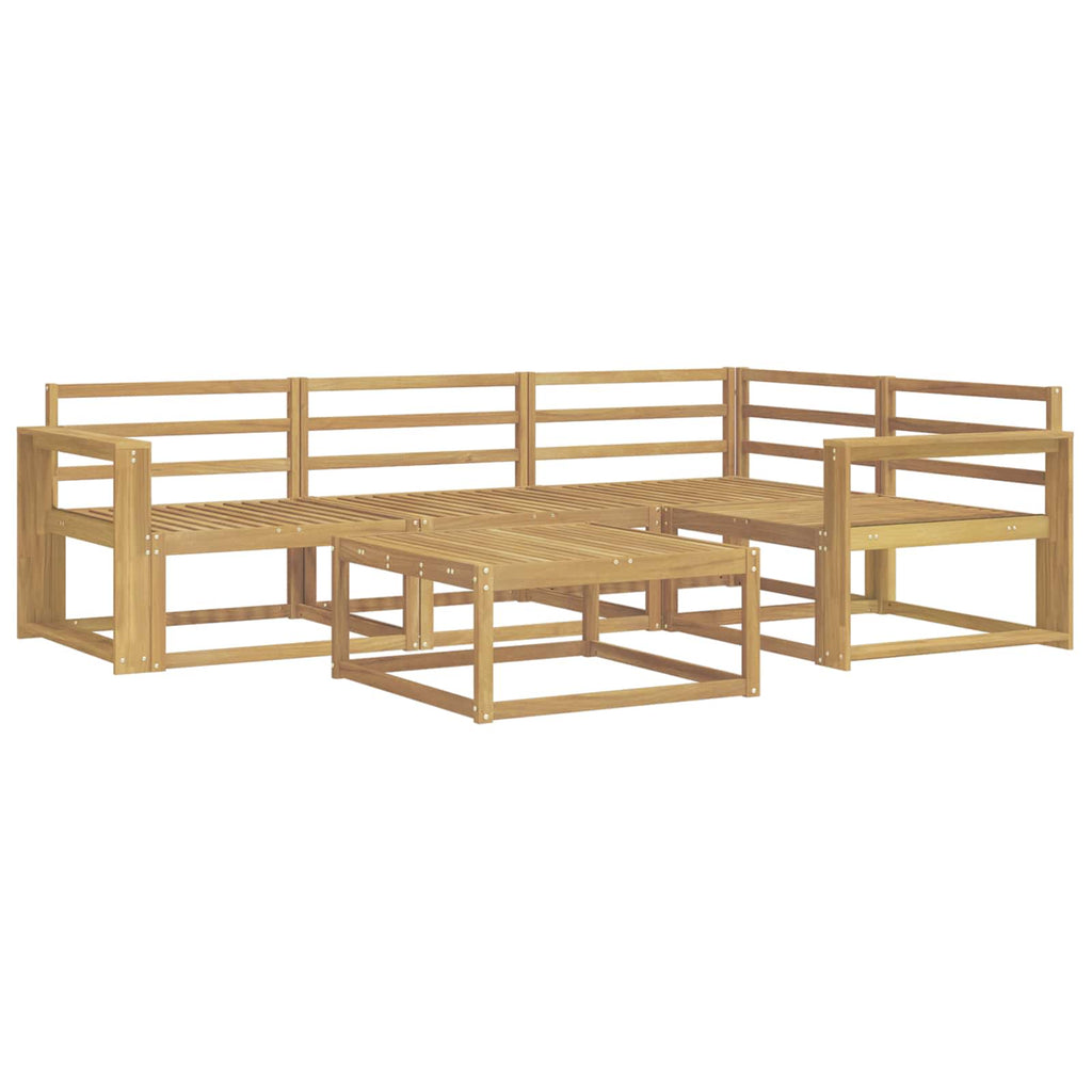 Outdoor-Sofagarnitur 5 pcs Weiß 79 x 79 x 37 cm