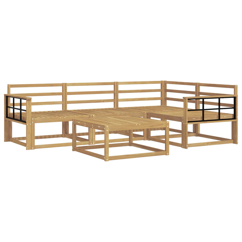 Outdoor-Sofagarnitur 5 pcs Weiß 79 x 79 x 37 cm
