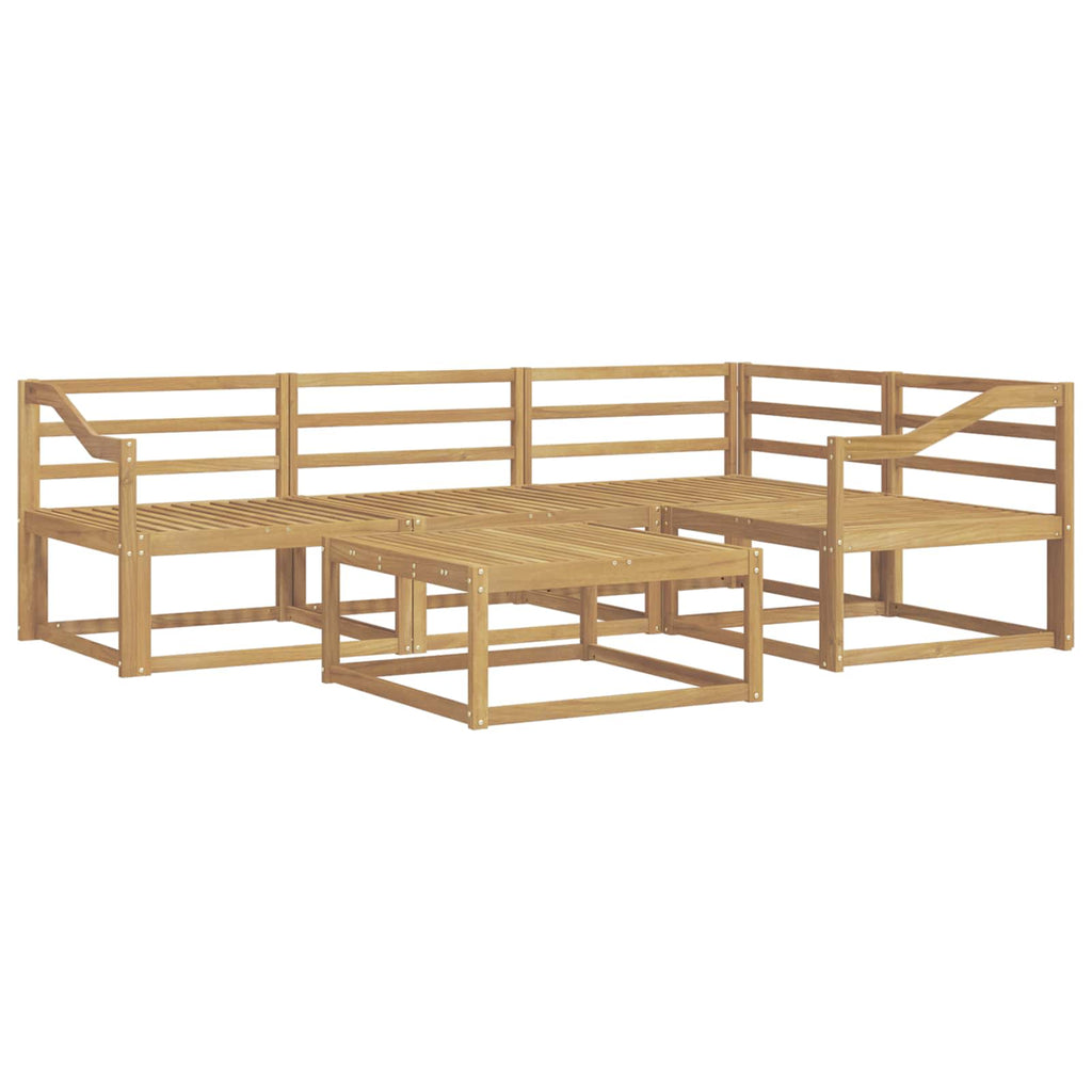 Outdoor-Sofagarnitur 5 pcs Weiß 79 x 79 x 37 cm
