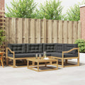 Outdoor-Sofagarnitur 5 pcs Weiß und Anthrazit 79 x 79 x 37 cm