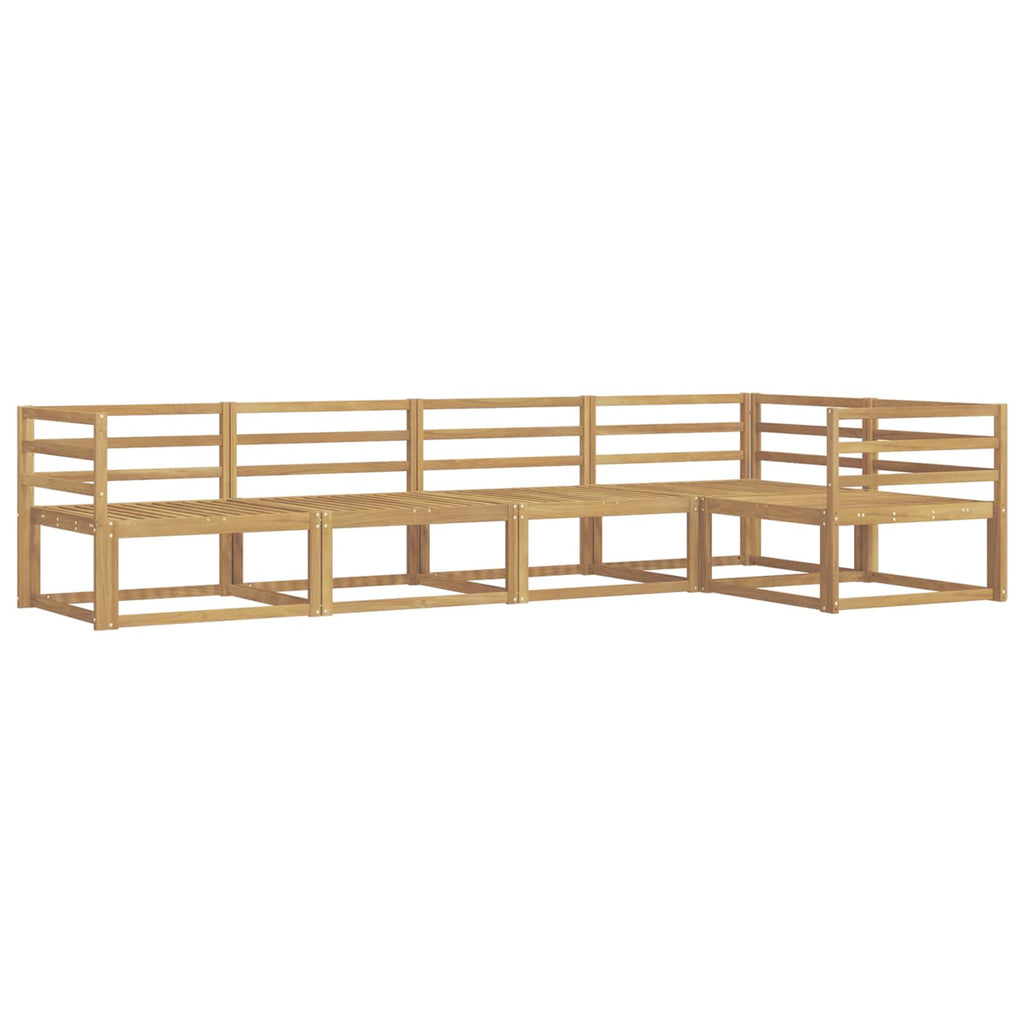 Outdoor-Sofagarnitur 5 pcs Weiß 325 x 166,5 x 73 cm